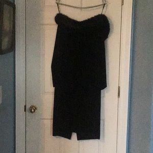 Black velvet dress
